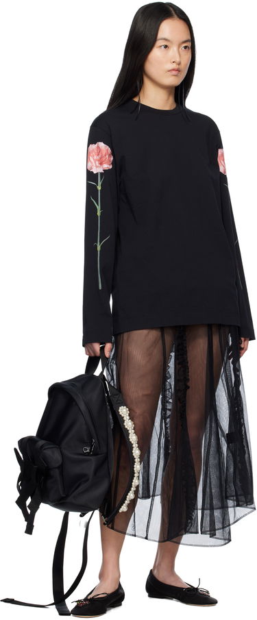 Batoh Simone Rocha Simone Rocha Beaded Utility Bow Backpack Čierna | BAG179TB 0761, 3