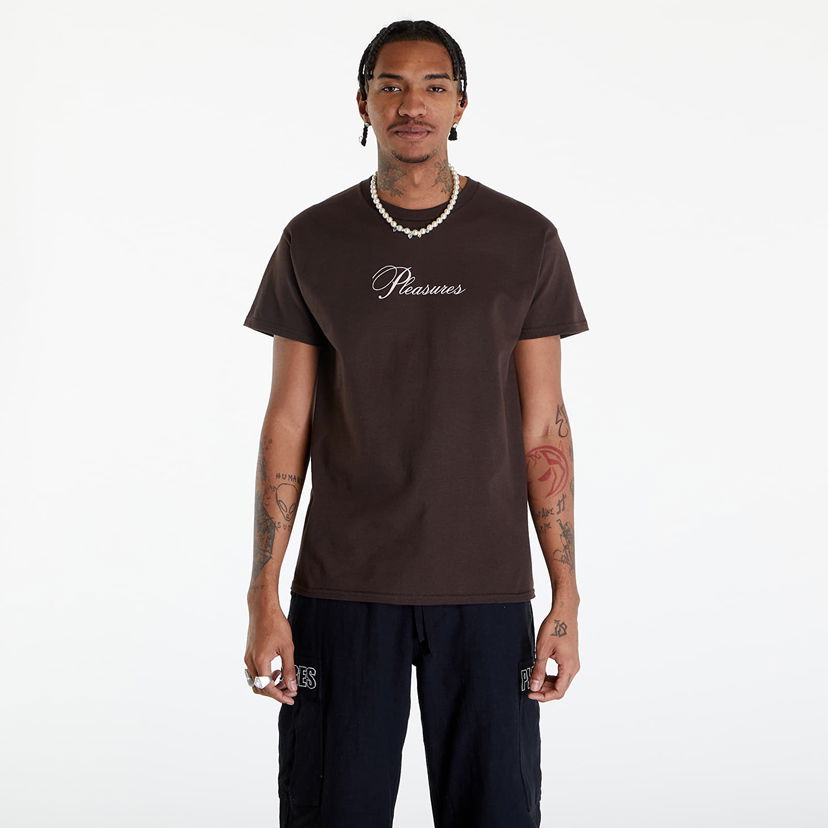 Tričko Pleasures Stack T-Shirt Hnedá | P24SP050 BROWN