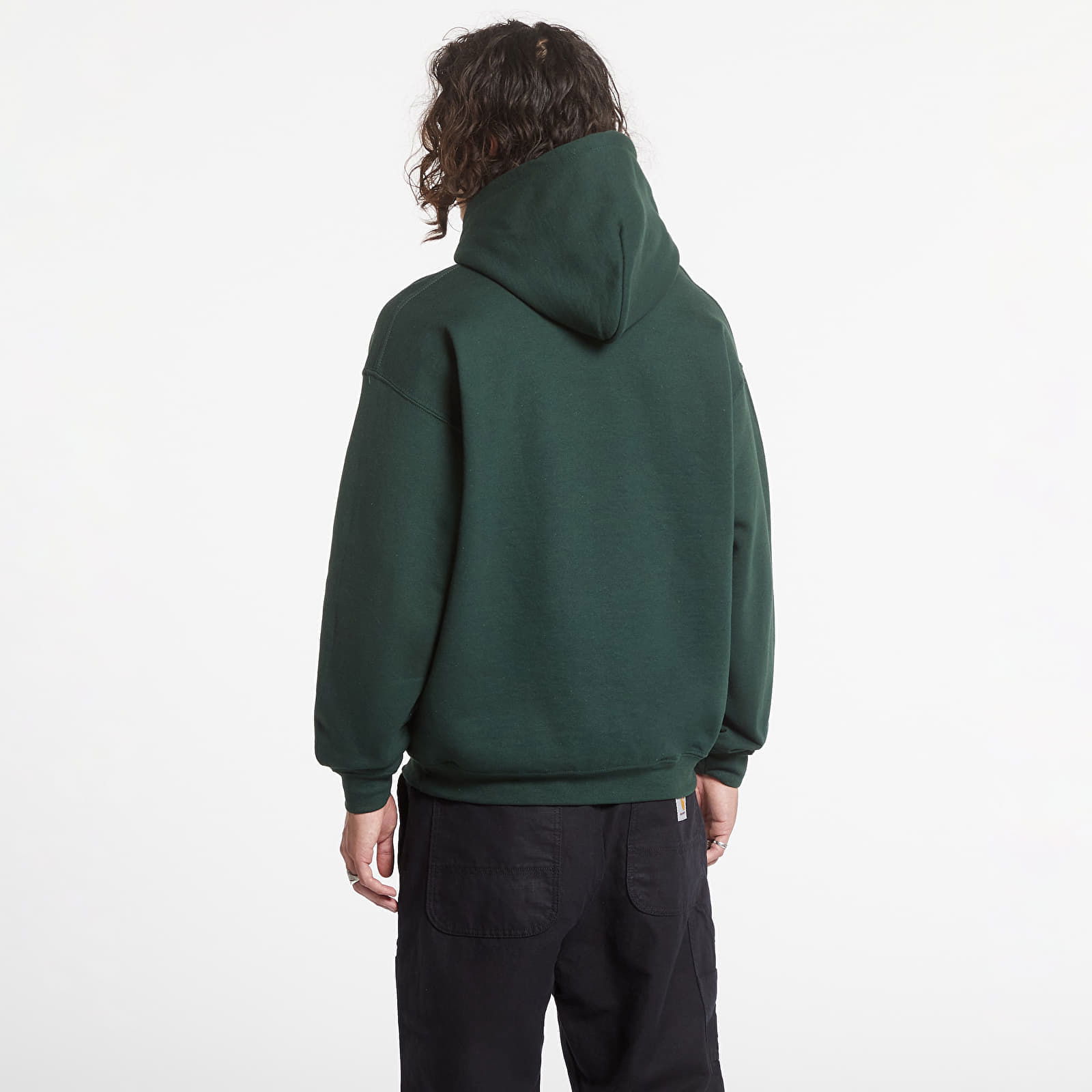 Sweatshirt Hood Mag Banner For. Green