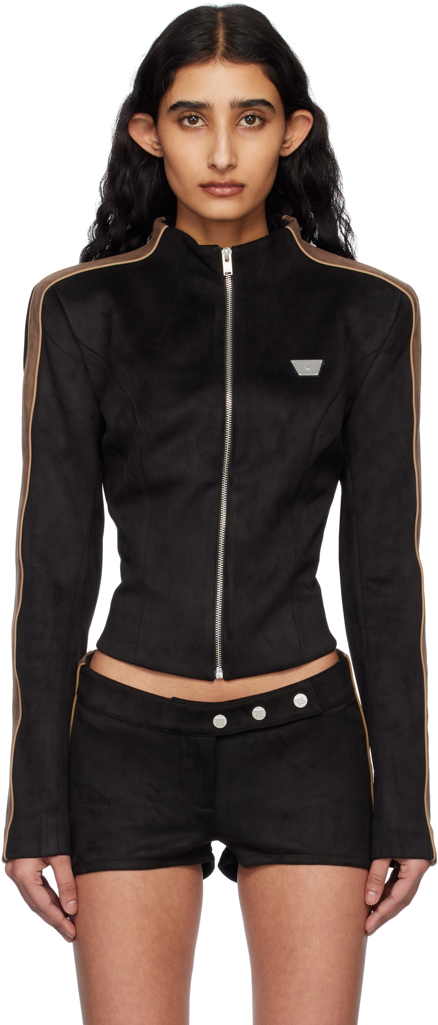 Bunda MISBHV MISBHV Faux Suede Moto Jacket Čierna | 250W403, 0