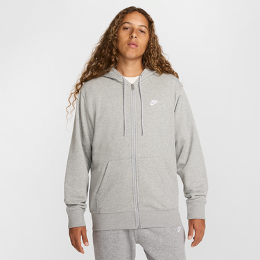 Mikina Nike Nike Club Fleece Full-Zip Hoodie Šedá | FN3884-063, 0
