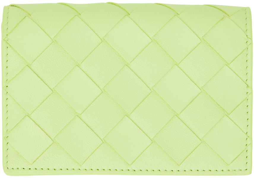 Peňaženka Bottega Veneta Intrecciato Card Holder Zelené | 667141 VCPP3, 0