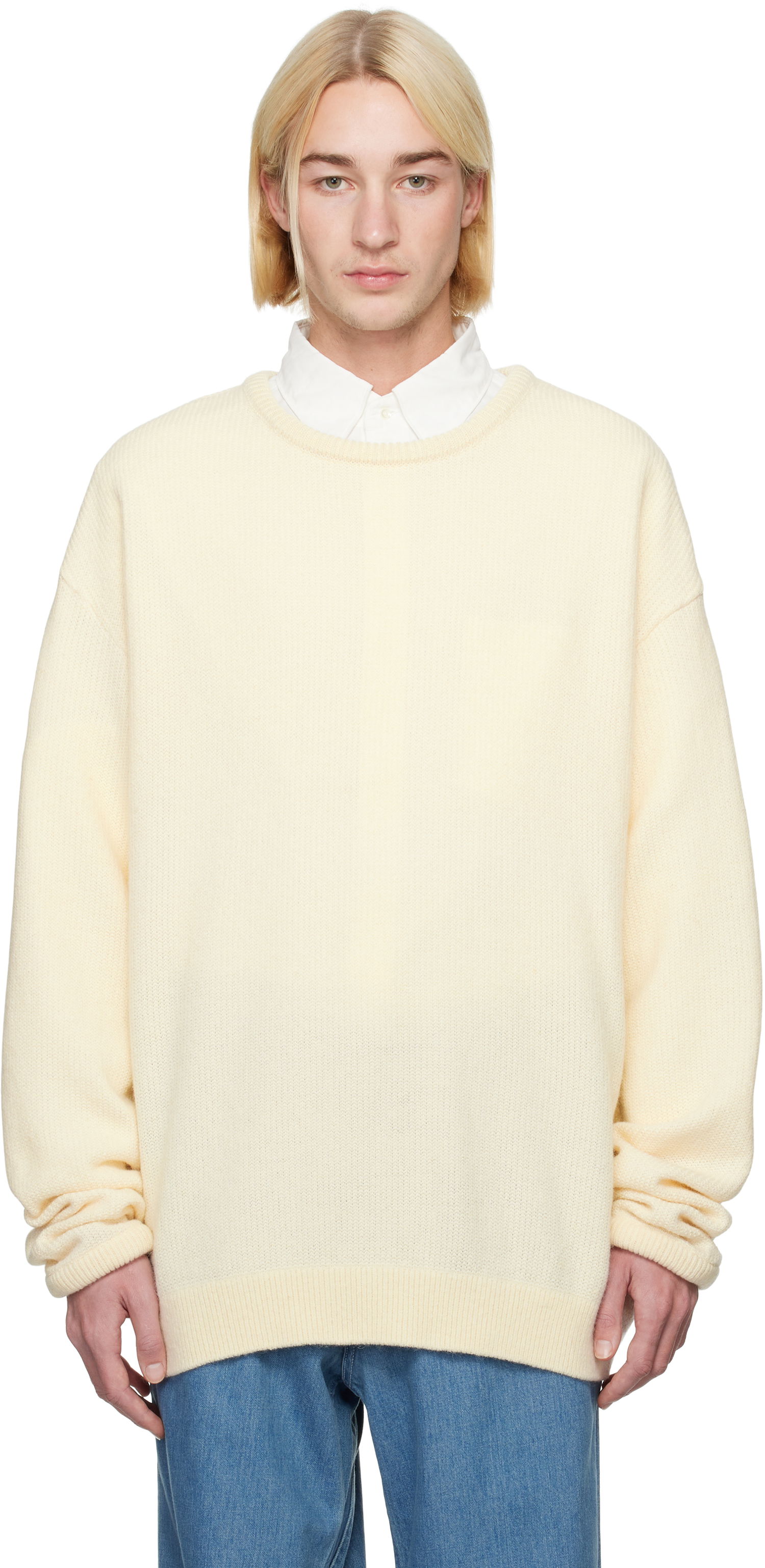 Sveter NANAMICA Wool Sweater Biela | S24FJ025U, 0