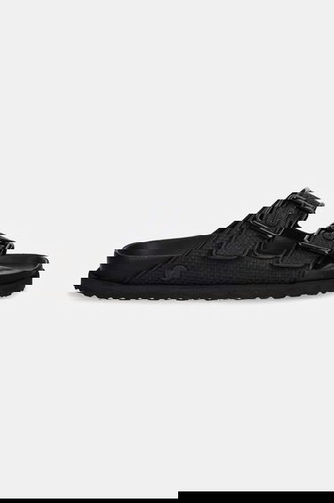 Tenisky a topánky Birkenstock Birkenstock 1774 Arizona Raffia Luxe Slides Čierna | 1028834, 1