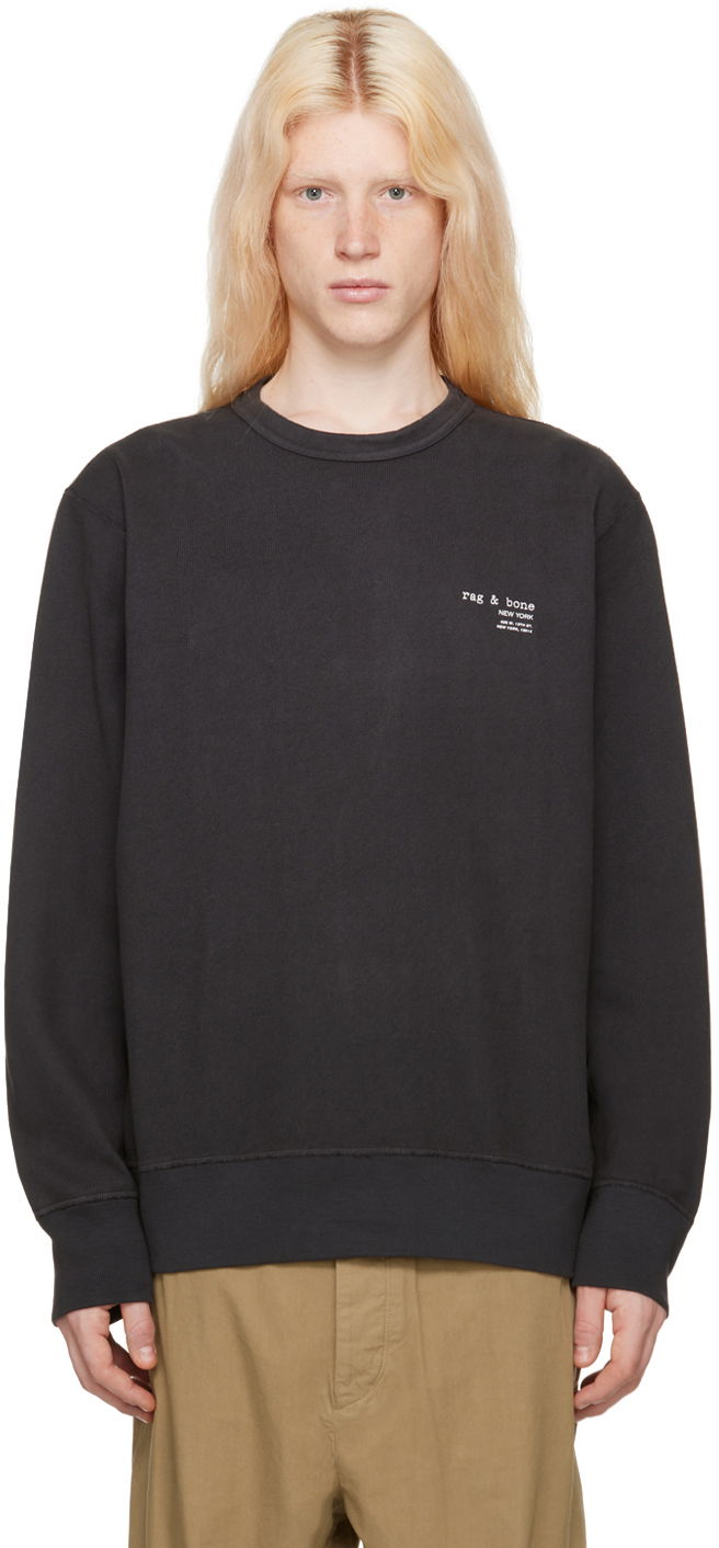 Sveter rag & bone Damon Sweatshirt Čierna | MBC23HT022DJ22, 0