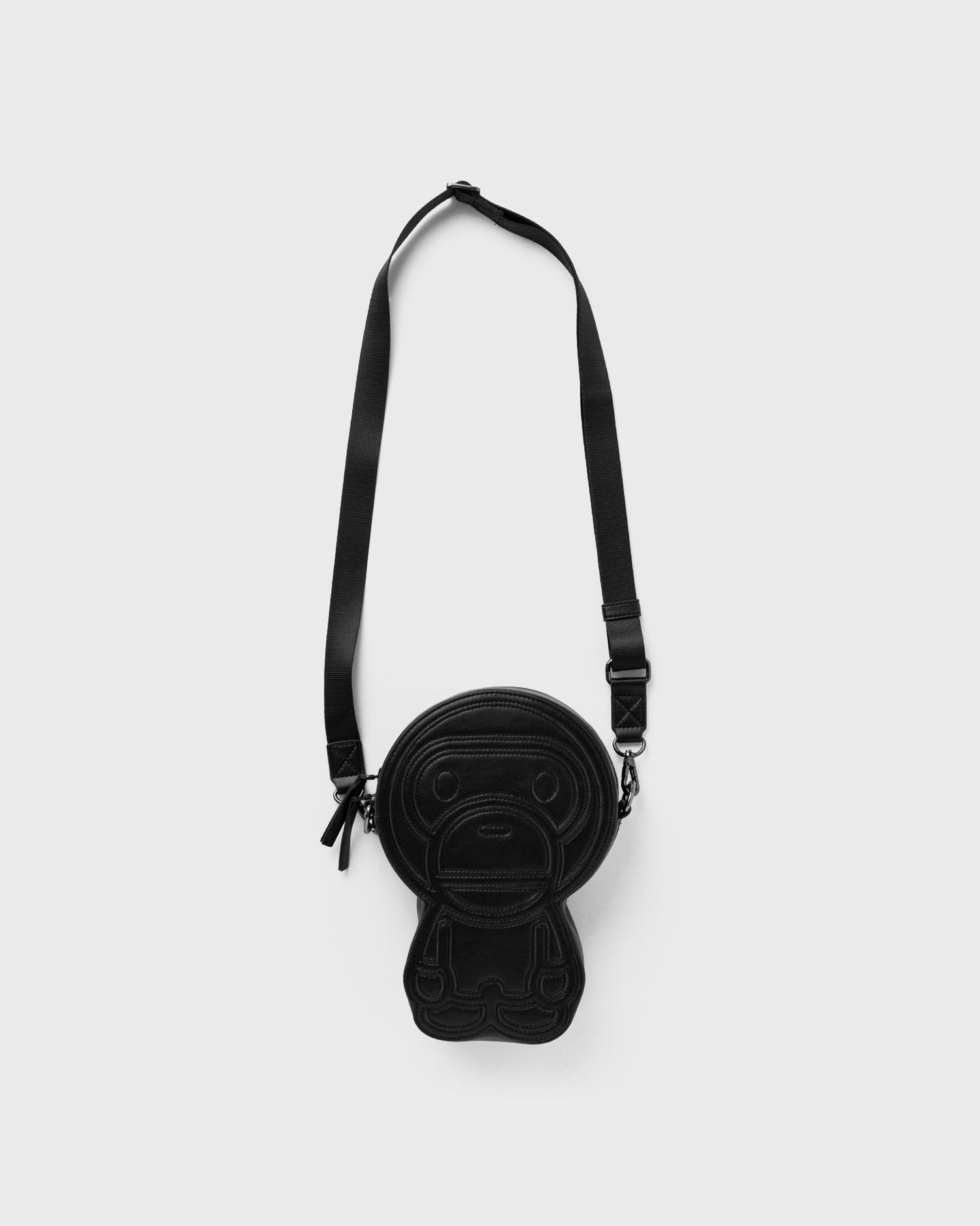 Taška cez rameno BAPE Embossed PU Leather Crossbody Bag Čierna | 002SGK801001MBLK, 0