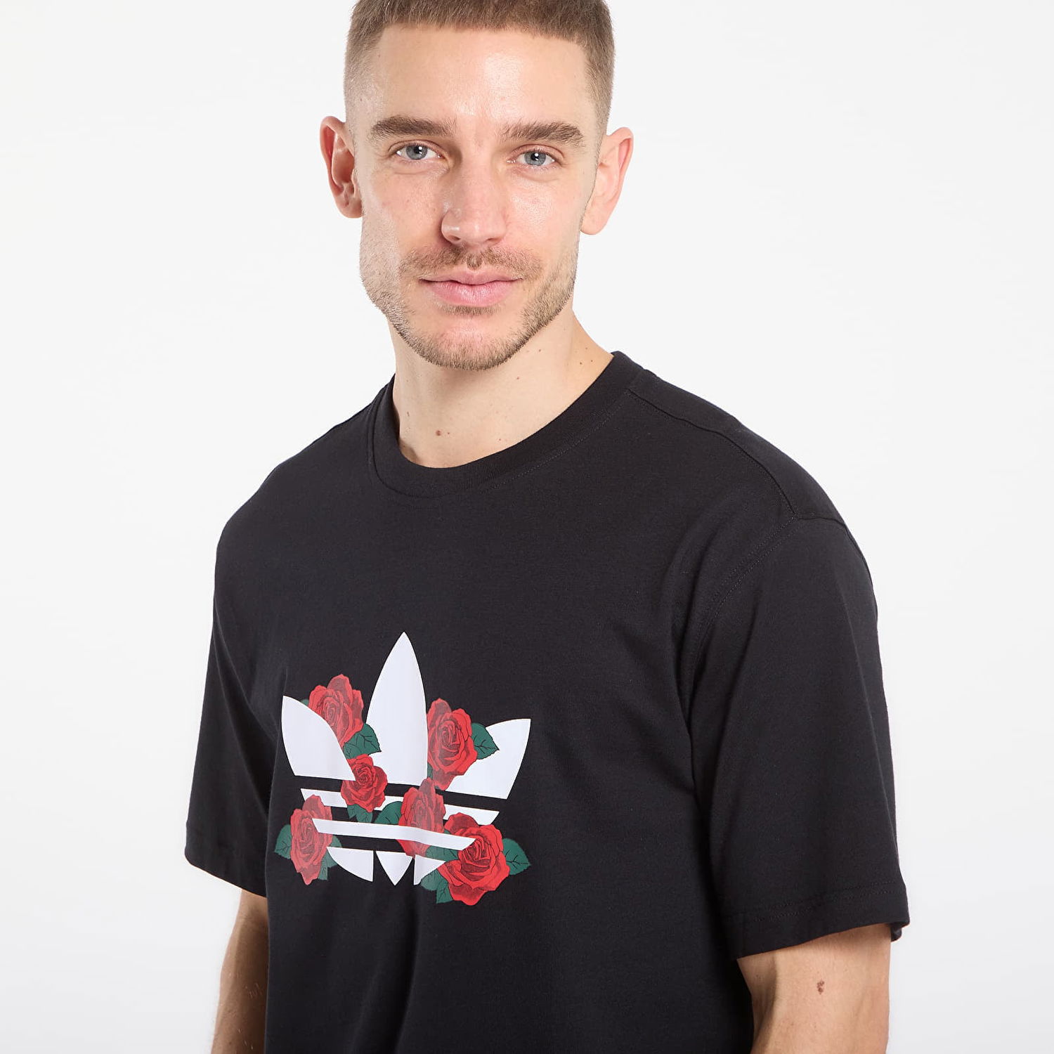 Tričko adidas Performance T-Shirt Trefoil Series Roses Čierna | KS7621, 1