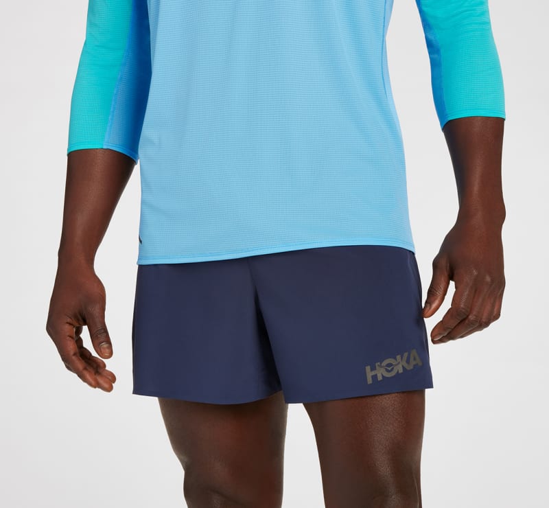 Šortky Hoka One One 5" Running Shorts Navy | 1135027-OSP, 0