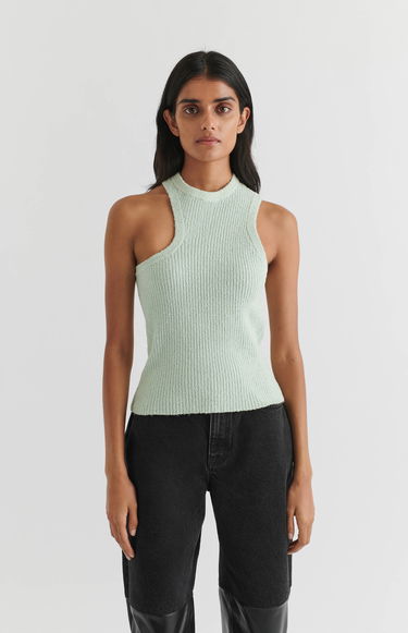 Tielko AXEL ARIGATO Scoop Asymmetric Tank Top Šedá | A2212001, 2