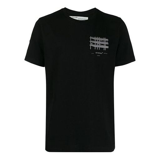 Tričko Off-White Short Sleeve Industrial Logo T-Shirt Čierna | OMAA027E191850041091