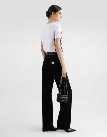Džínsy Dolce & Gabbana Dolce & Gabbana Loose Fit Jeans With Pressed Pleat Čierna | FTC8CDG8MM3S9001, 2