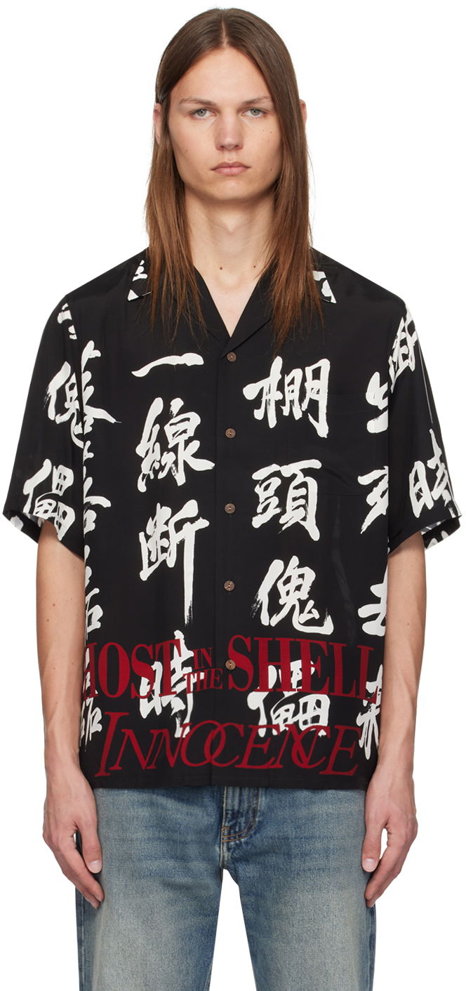 Košeľa WACKO MARIA Black 'Ghost In The Shell 2 Innocence' Shirt Čierna | INNOCENCE-WM-HI03, 0
