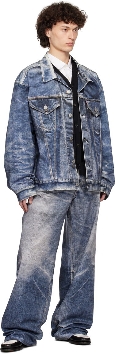 Bunda Junya Watanabe Junya Watanabe Levi's Edition Cotton Twill Inkjet Print Jacket Modrá | WO-J911-100, 3
