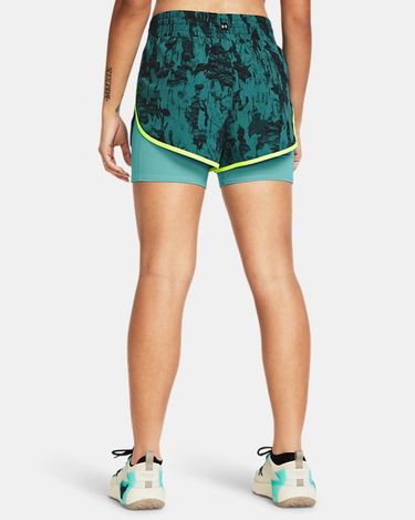 Šortky Under Armour Project Rock Leg Day Flex Shorts mit Aufdruck für Damen Coastal Teal / Hydro Teal Zelené | 1384202-722, 1