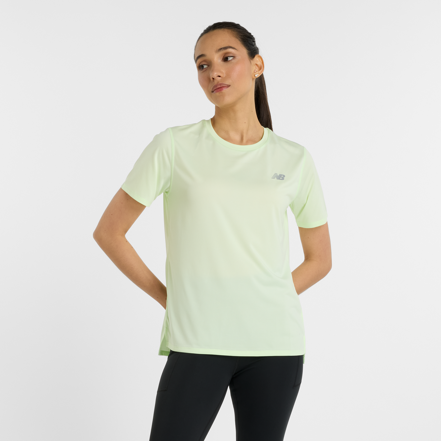 Tričko New Balance Women's T-Shirt WT41222 Zelené | NBWT41222MEW, 0