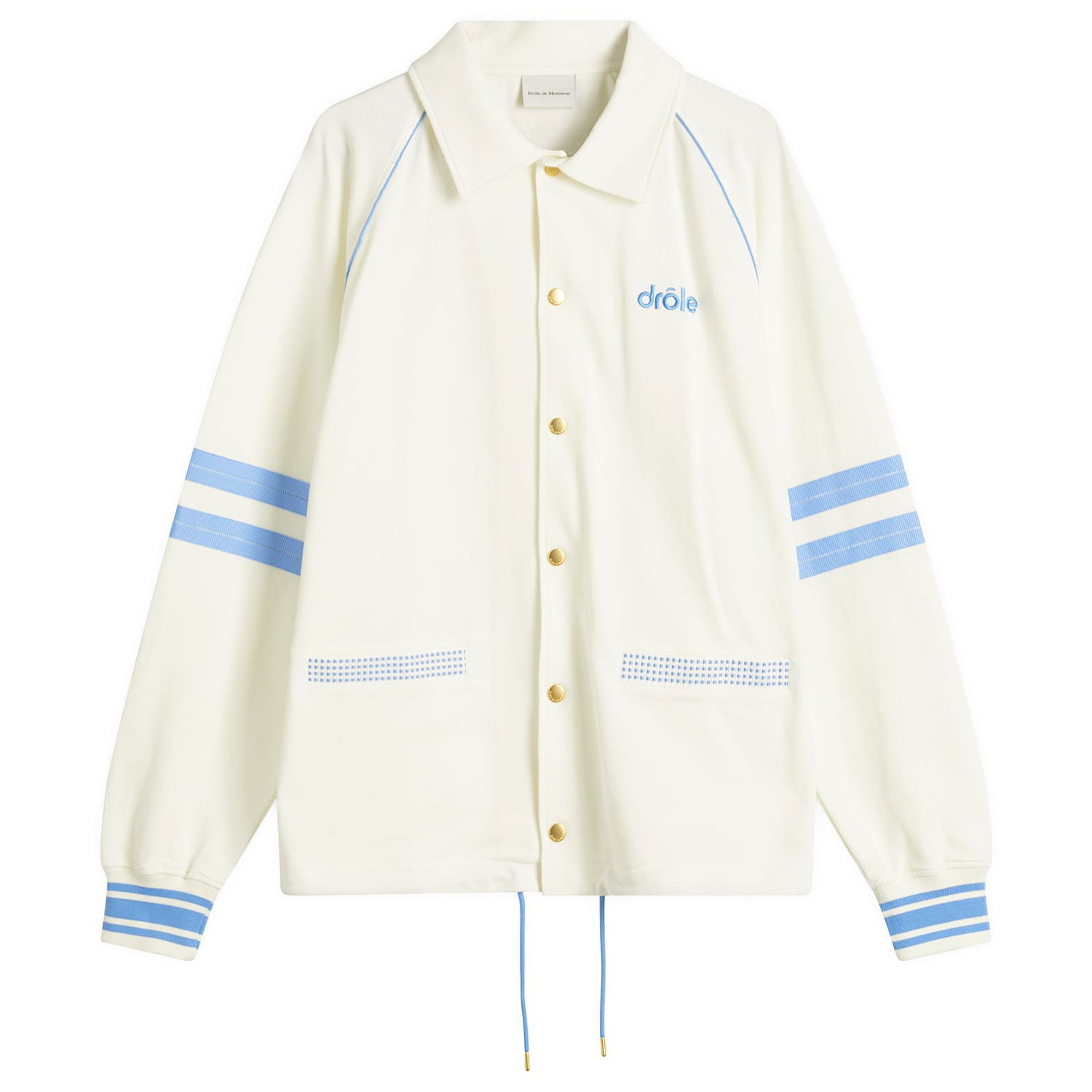 Vetrovka Drôle de Monsieur Drôle de Monsieur Pique Lightweight Jacket Biela | G-JT227-CO162-OW, 1