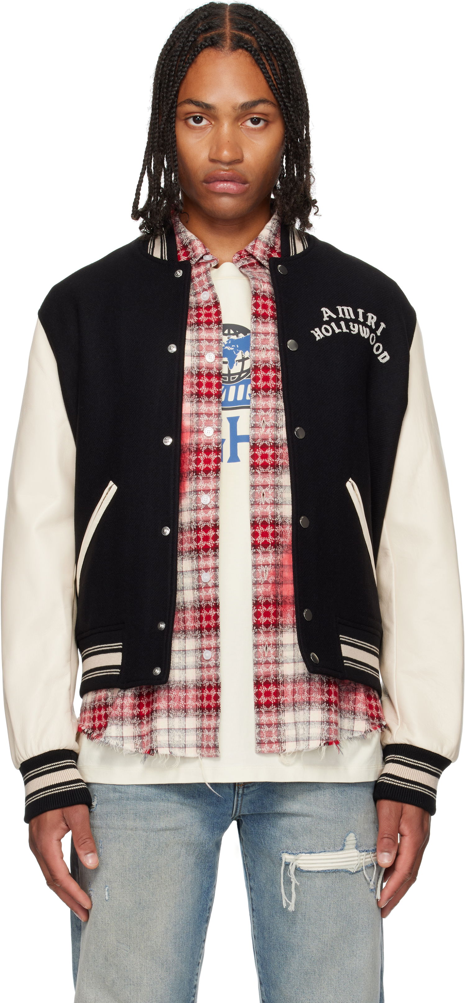 Bomber bunda AMIRI AMIRI Hollywood Bomber Jacket Čierna | AMOUBB1066, 0