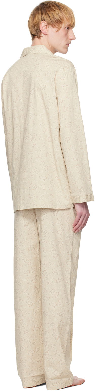Pyžamo SKIMS SKIMS Cotton Poplin Sleep Pyjama Set Béžová | ST-SET-7326M, 2
