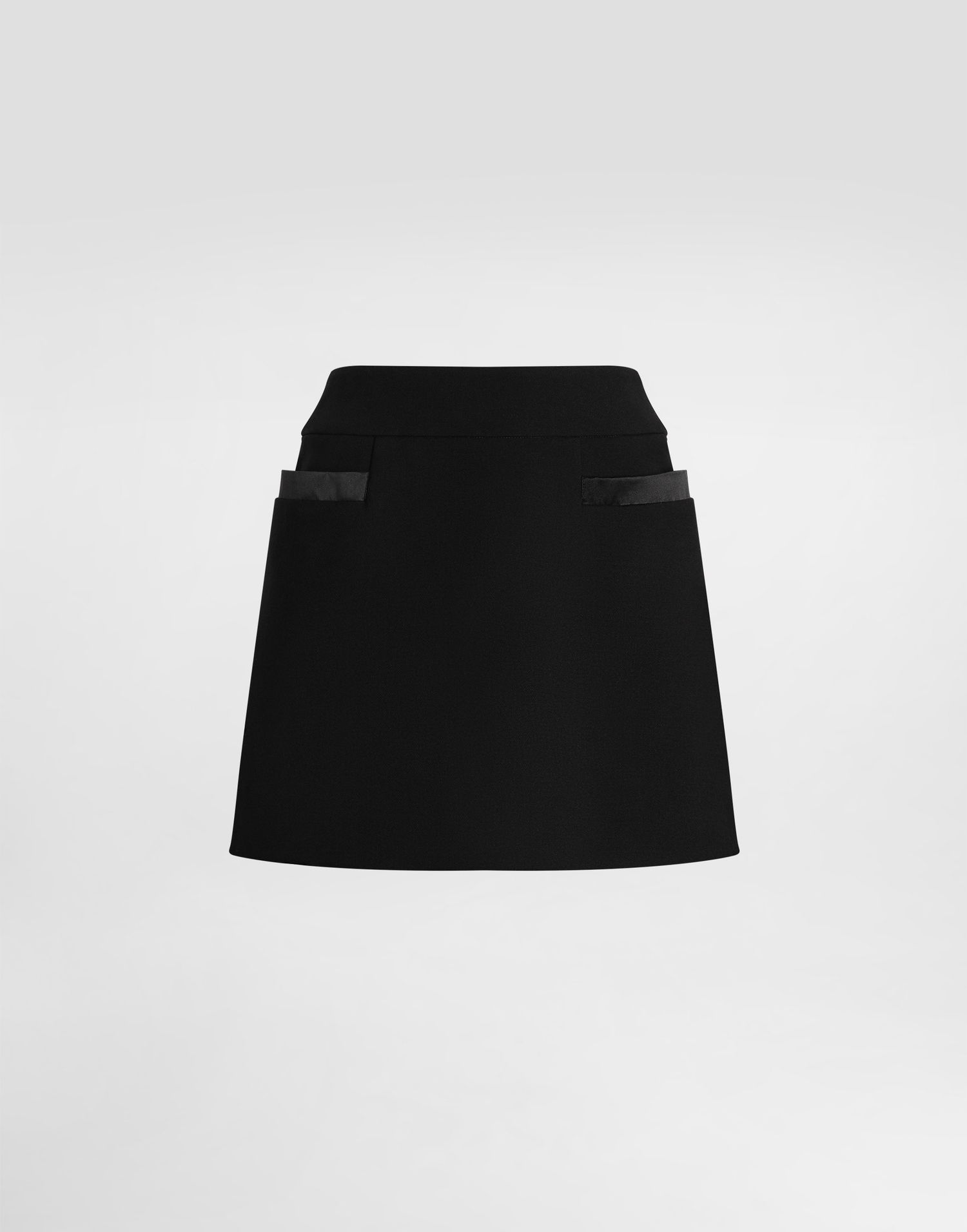 Sukňa Dolce & Gabbana Dolce & Gabbana Double Crepe Basque Skirt Čierna | F4C4PTFU2L8N0000, 0