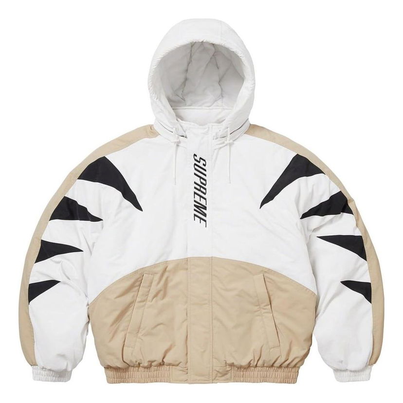 Prešívaná bunda Supreme Wildcat Sideline Puffer Jacket Biela | SUP-FW23-231