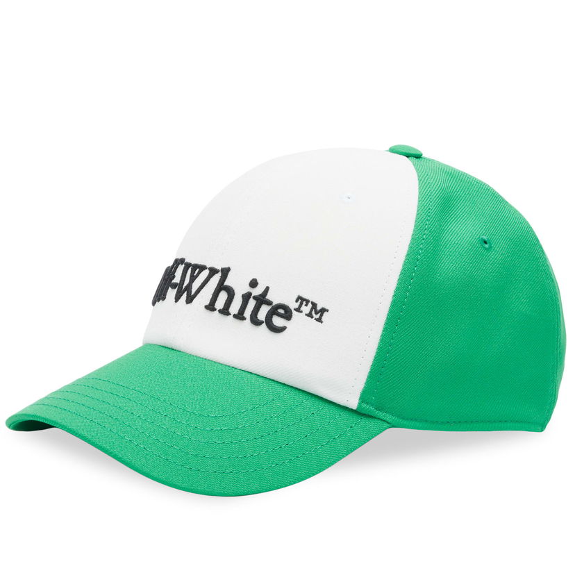 Šiltovka Off-White Logo Bookish Cap Zelené | OMLB052S24FAB0020155