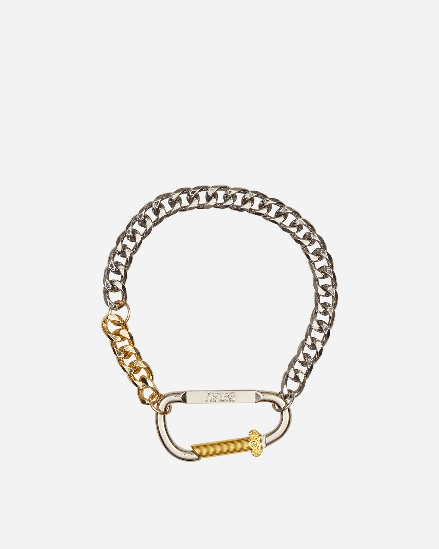 Náramok Aries Aries Column Carabiner Bracelet Metalická | AR9026303 SLV, 1