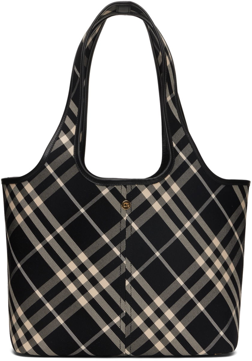 Tote bag Burberry Check Tote Bag Čierna | 8094686, 0