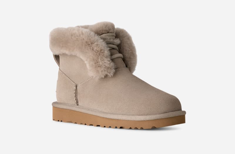 Tenisky a topánky UGG Classic Mini Posy Boot Suede Béžová | 1174632K-CBBLG, 1