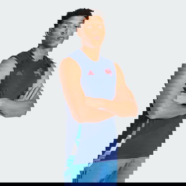 Tielko adidas Performance Training Sleeveless Tank Top Modrá | JC7170, 4