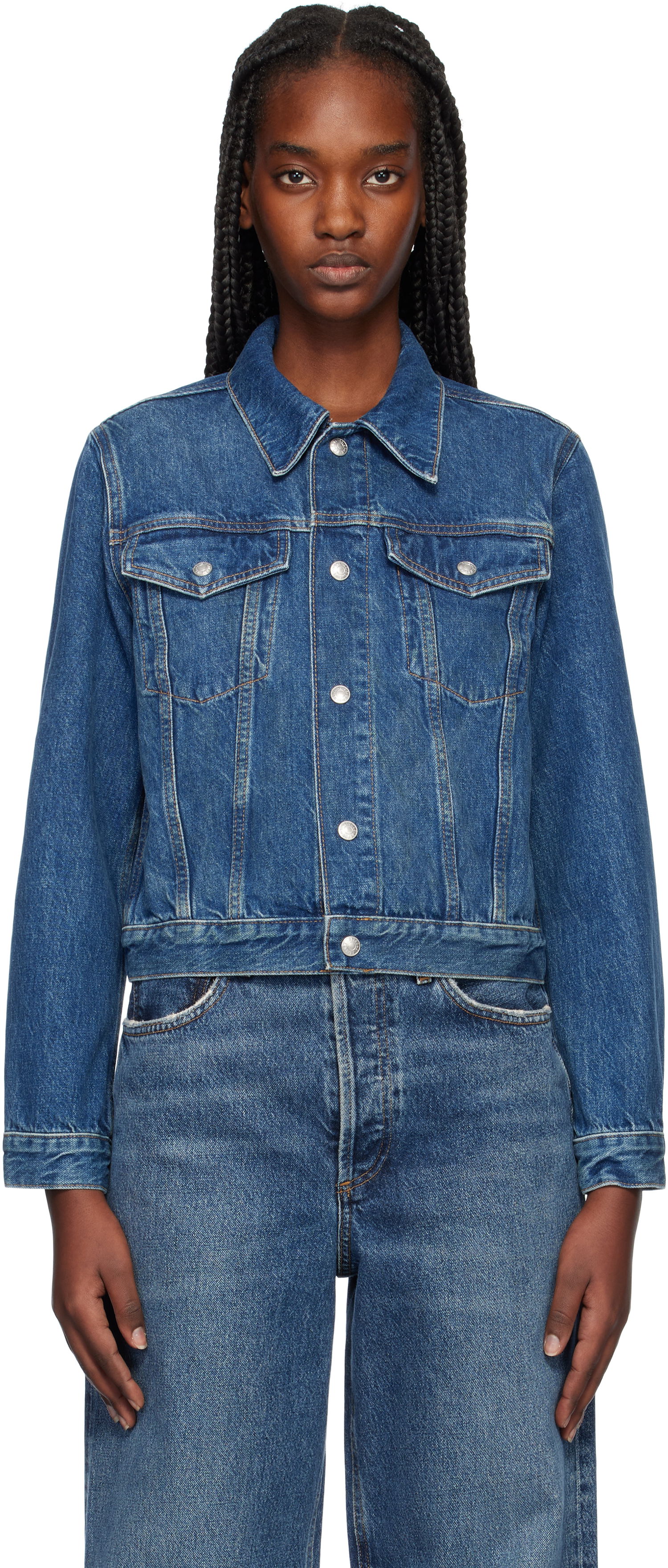 Bunda RE/DONE Baby Trucker Denim Jacket Modrá | 188-06WTRUCKR, 0