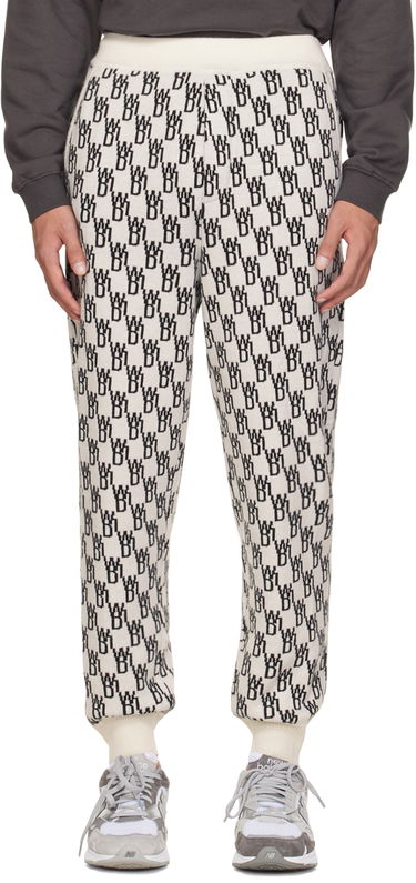 Tepláky We11done Patterned Tapered Lounge Pants Biela | WD-KP9-20-102-U-IV, 0