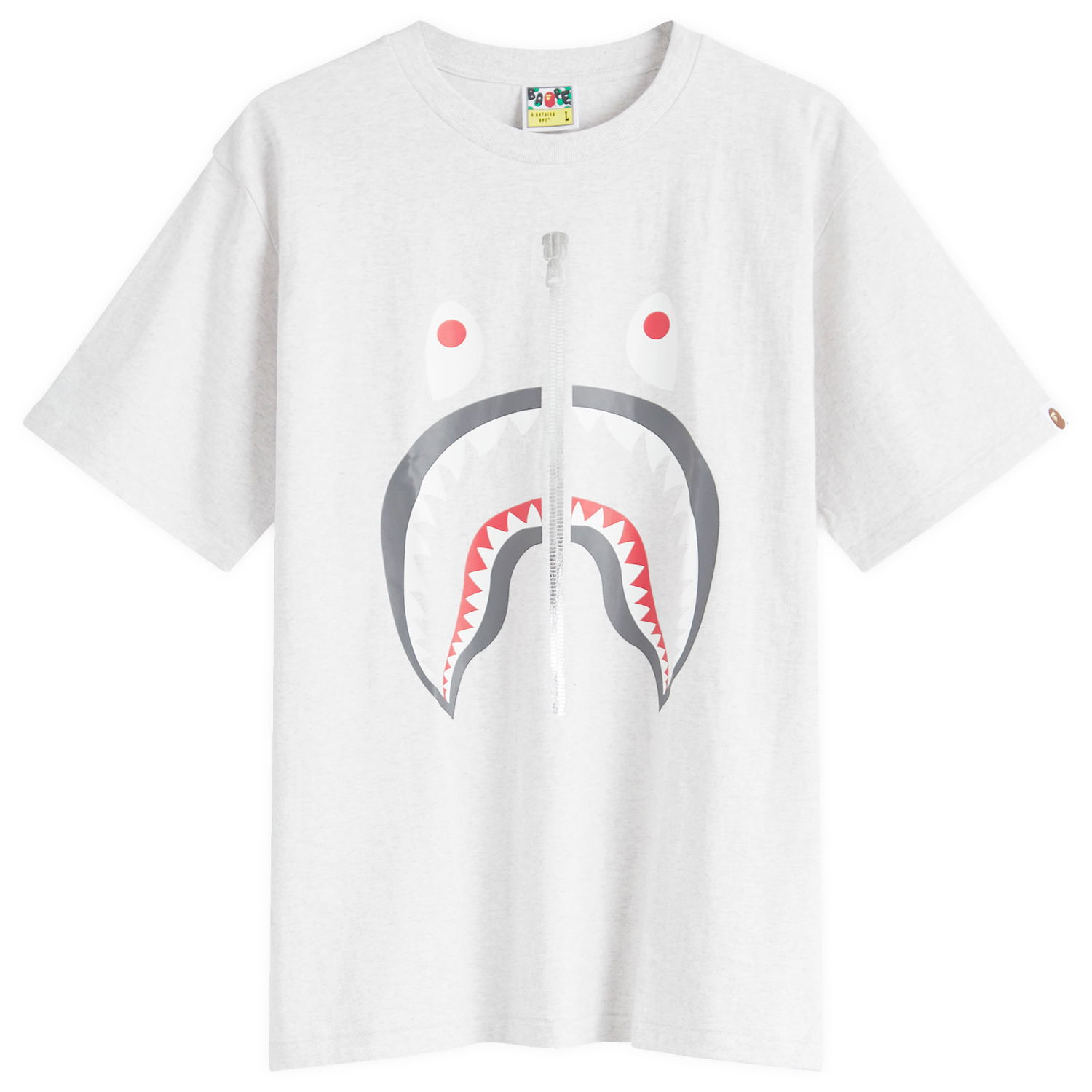 Tričko BAPE Classic Shark Graphic T-Shirt Biela | 001TEK801003M-GRA, 1