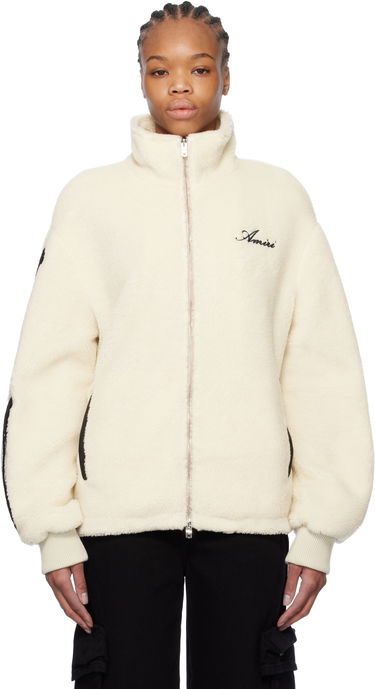 Bunda AMIRI Amiri Bones Fleece Jacket Biela | AMOULW1029, 0
