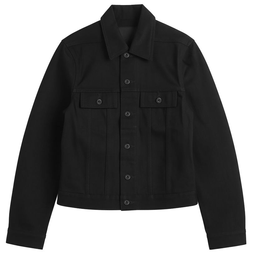 Bunda Rick Owens DRKSHDW Denim Trucker Jacket Čierna | DL02E2788-HBLKJ-P-09