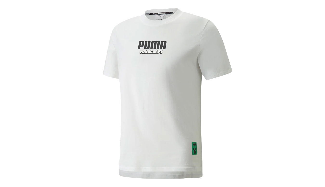 Tričko Puma x MINECRAFT Graphic Biela | 534374_02, 1