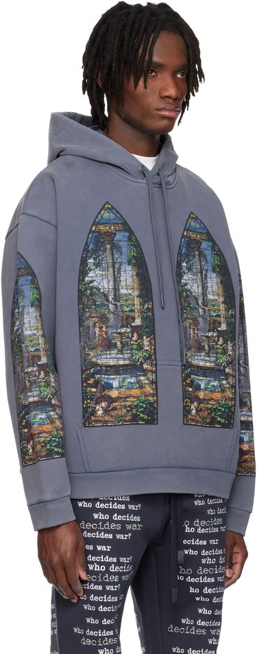Mikina Who Decides War Apparent Graphic Print Hoodie Šedá | 1110040010SS25, 1
