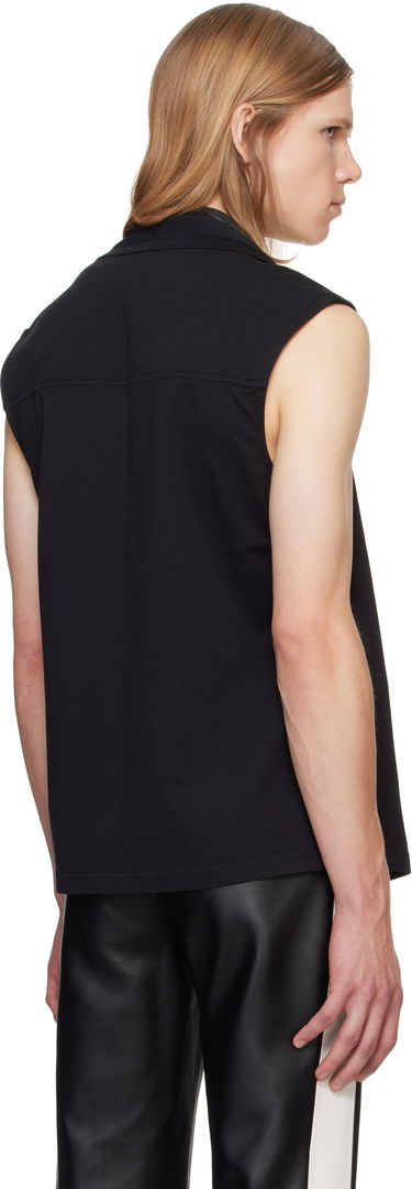 Tielko Courrèges Courrèges Draped Tank Top Čierna | 324JDE081JS0107, 2