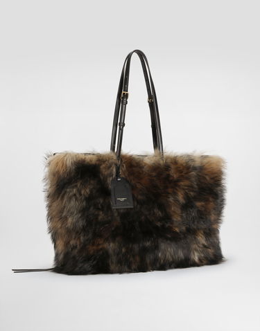 Tote bag Dolce & Gabbana Dolce & Gabbana Atene Fur Shopping Tote Bag Rôznofarebný | BB2535AW94289875, 2