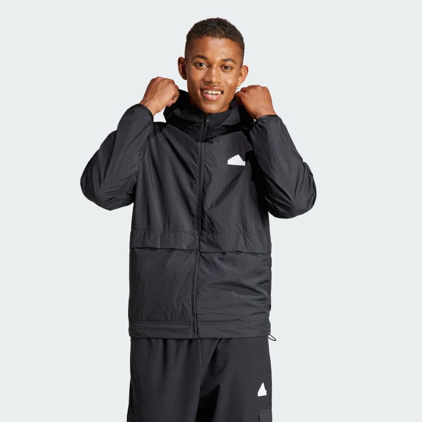 Mikina adidas Performance adidas Sportswear Mikina City Escape Full-Zip Čierna | IR5192