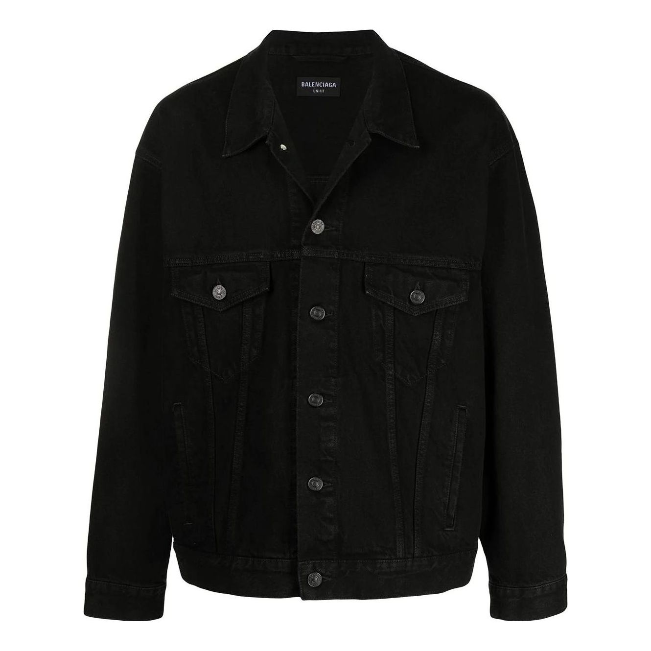 Bunda Balenciaga Balenciaga Boxy Fit Denim Jacket Čierna | 675206TEW051105, 0