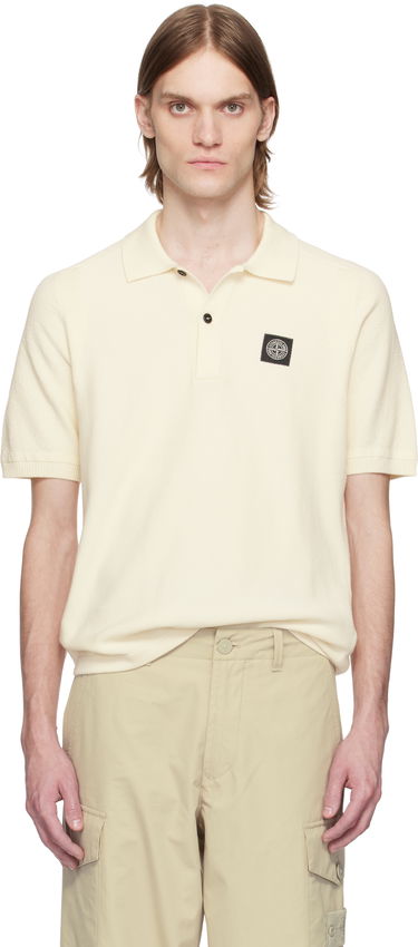 Polo tričko Stone Island Stone Island Soft Organic Cotton Micro Stitch Polo Biela | K1S15 5100033 S00B5, 0