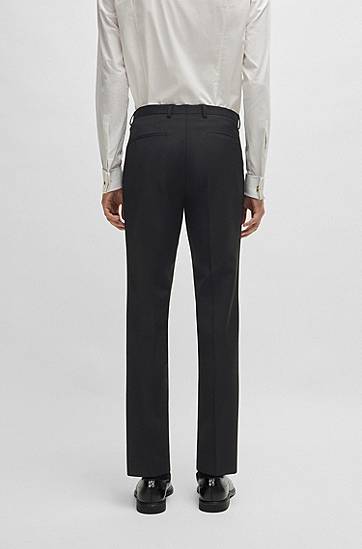 Nohavice BOSS Extra Slim Fit Super Flex Trousers Čierna | 50446520, 1