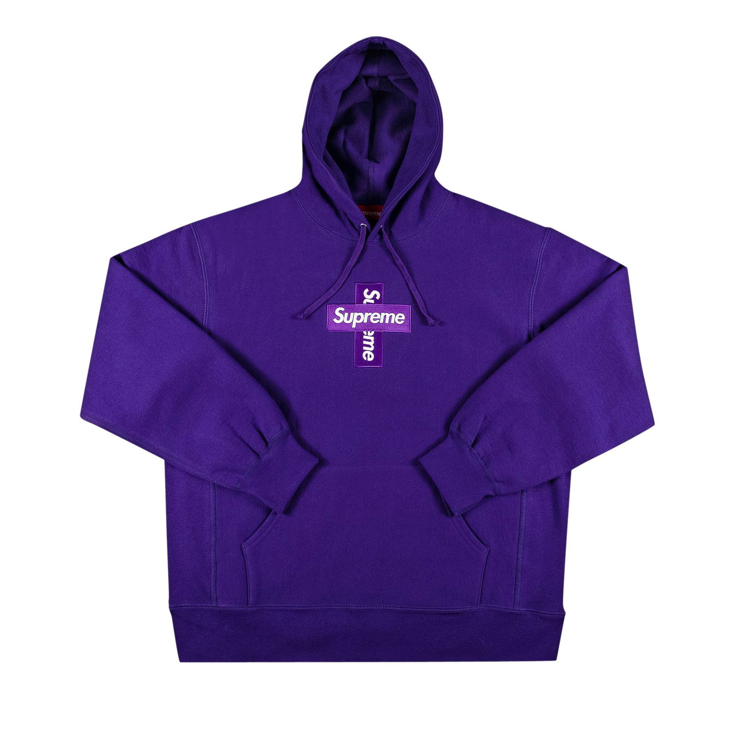 Mikina Supreme Cross Box Logo Hooded Sweatshirt Fialová | FW20SW70 PURPLE, 1