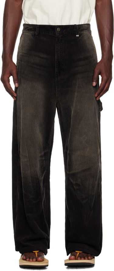 Nohavice We11done We11done Vintage Wash Corduroy Trousers Čierna | WD-DP2-25-350-M-BK, 0