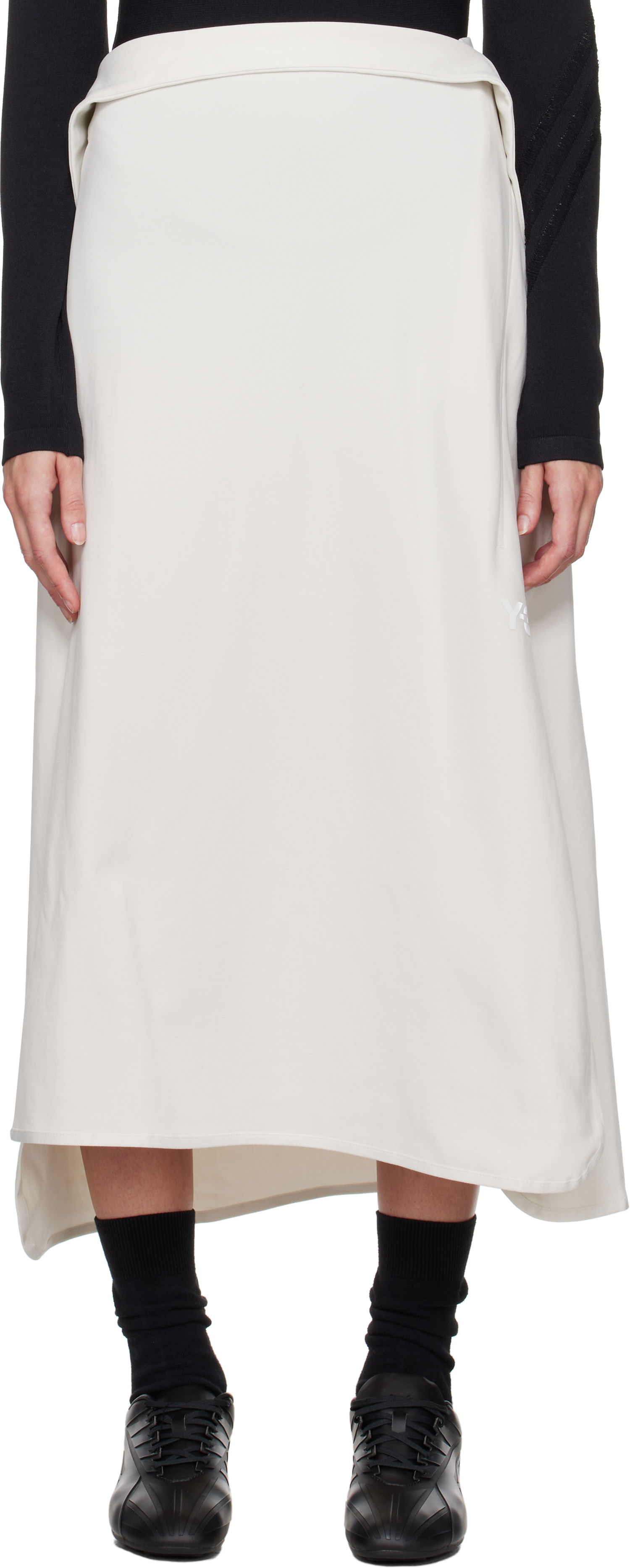 Sukňa Y-3 Track Midi Skirt Biela | JE3438, 0