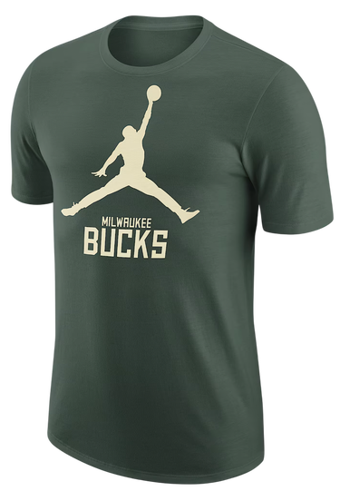 Tričko Jordan Jordan NBA Milwaukee Bucks T-Shirt Zelené | fd1474-323, 0