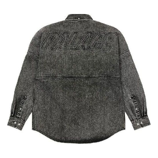 Košeľa Palace Palace Bossy Back Logo Denim Shirt Čierna | P20SHT008