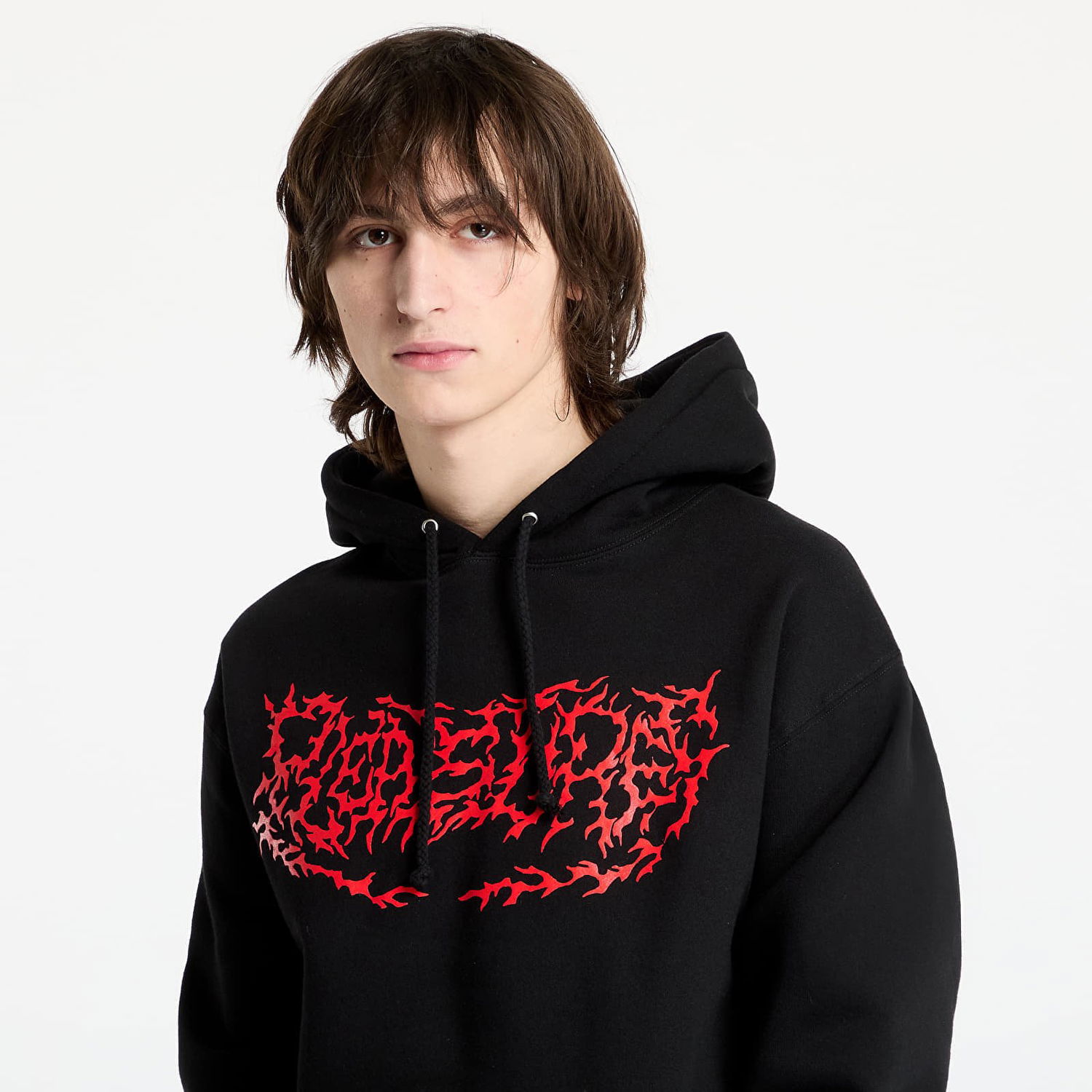 Mikina Pleasures PLEASURES Off Road Hoodie Čierna | P25SP070 BLACK, 1