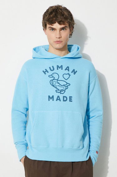 Mikina Human Made Graphic Print Hoodie Modrá | HM27CS028, 0