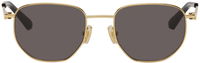 Split Oval Metal Sunglasses